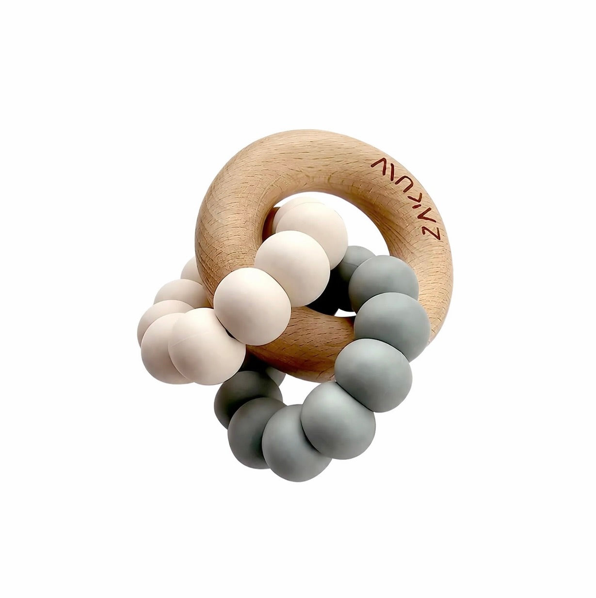 Hochet de Dentition Sensoriel â Duo Bois & Silicone đ©”