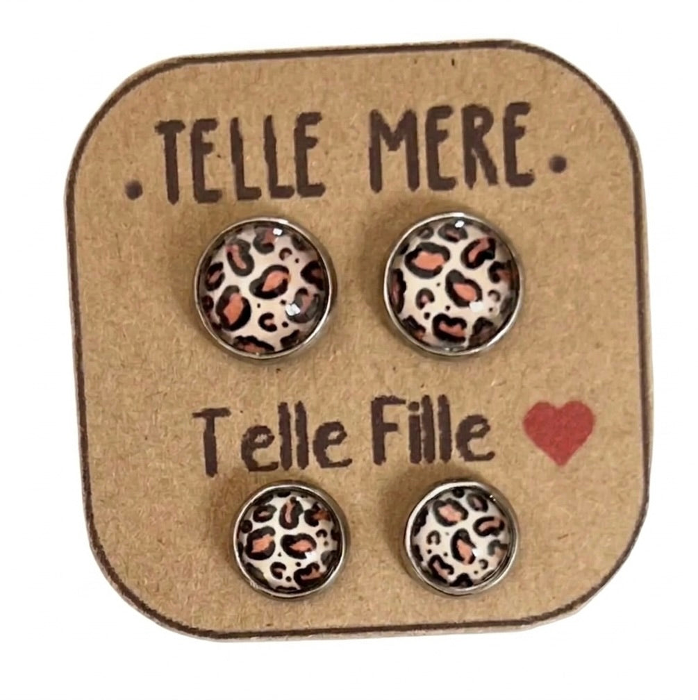 Duo de complicité : Boucles d’Oreilles Léopard "Telle Mère, Telle Fille" 🐆