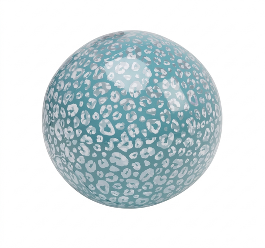 Ballon de plage - bleu léopard 🐆